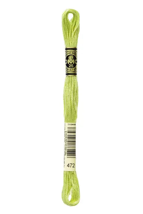 DMC Embroidery Floss 8.7yd #472 ULTRA LT AVOCADO GREEN