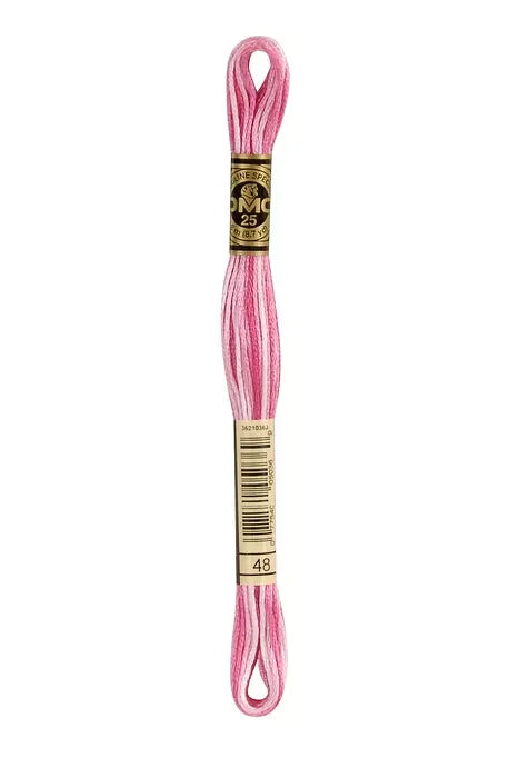 DMC Embroidery Floss 8.7yd #48 VARI BABY PINK