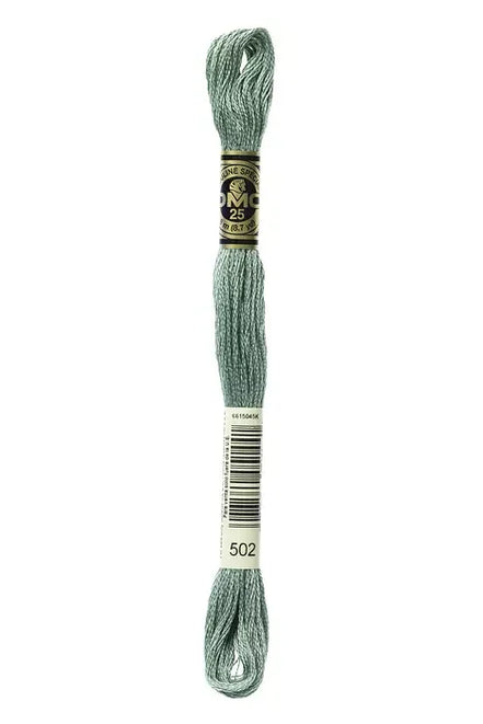 DMC Embroidery Floss 8.7yd #502 BLUE GREEN