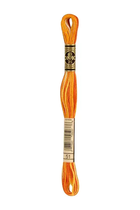 DMC Embroidery Floss 8.7yd #51 VARI BURNT ORANGE