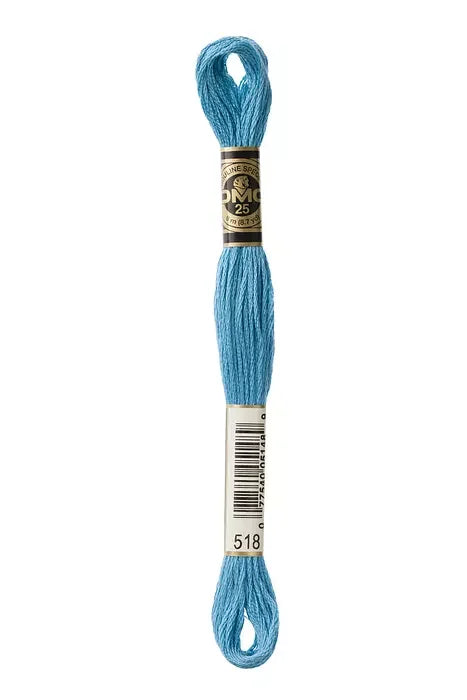 DMC Embroidery Floss 8.7yd #518 LIGHT WEDGEWOOD