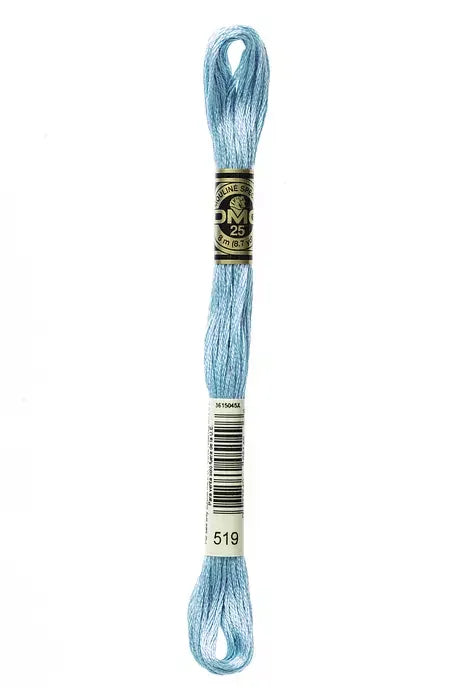 DMC Embroidery Floss 8.7yd #519 SKY BLUE