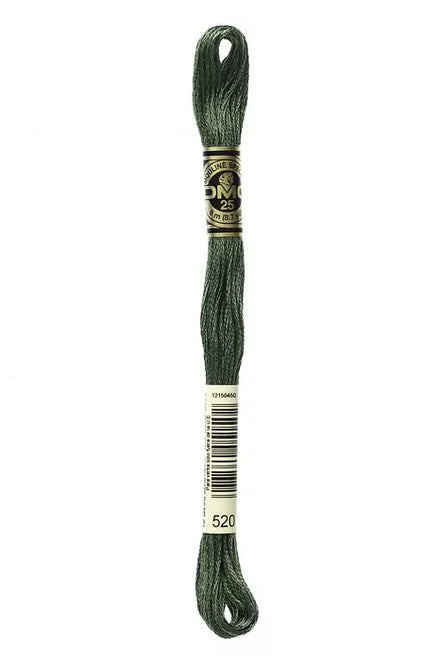 DMC Embroidery Floss 8.7yd #520 DARK FERN GREEN