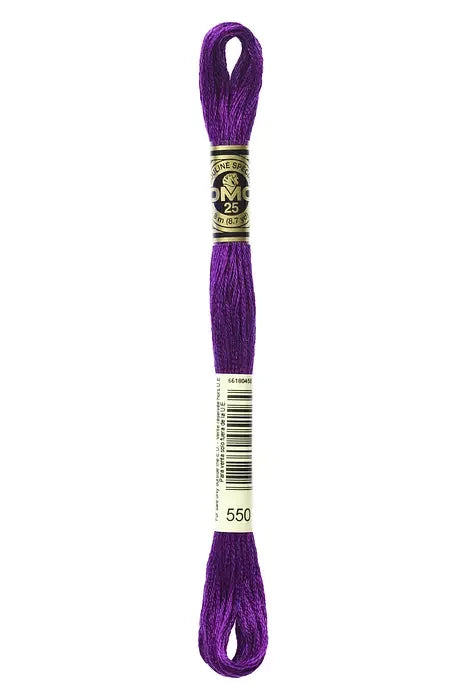 DMC Embroidery Floss 8.7yd #550 VERY DARK VIOLET