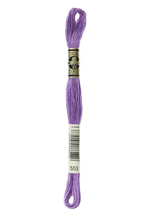 DMC Embroidery Floss 8.7yd #553 VIOLET