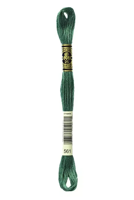 DMC Embroidery Floss 8.7yd #561 VERY DARK JADE