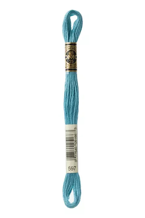 DMC Embroidery Floss 8.7yd #597 TURQUOISE