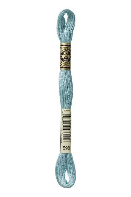 DMC Embroidery Floss 8.7yd #598 LIGHT TURQUOISE
