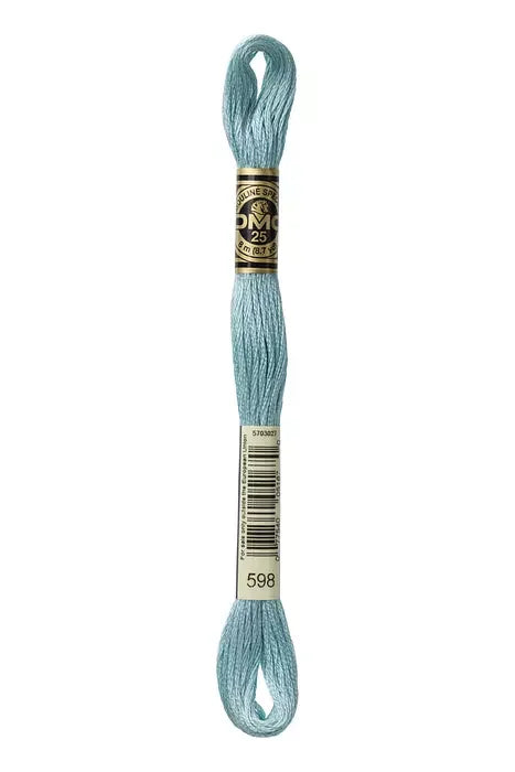 DMC Embroidery Floss 8.7yd #598 LIGHT TURQUOISE