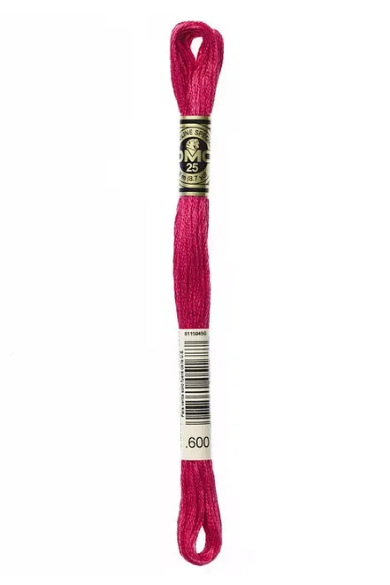 DMC Embroidery Floss 8.7yd #600 VERY DARK CRANBERRY