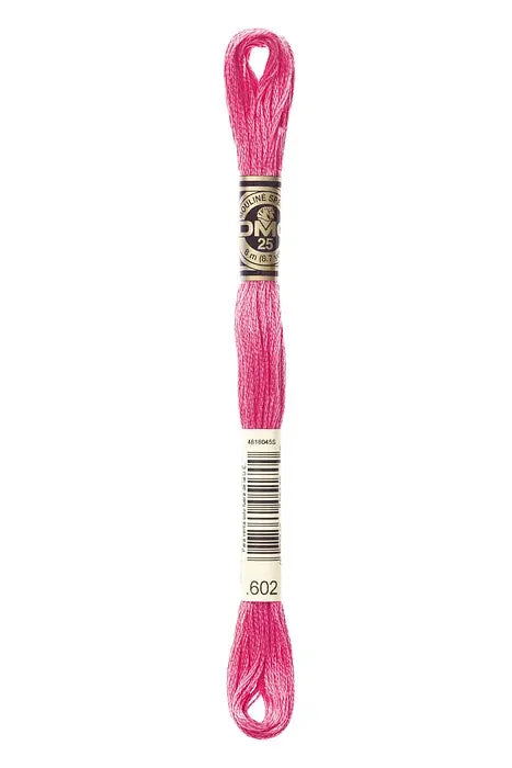 DMC Embroidery Floss 8.7yd #602 MEDIUM CRANBERRY