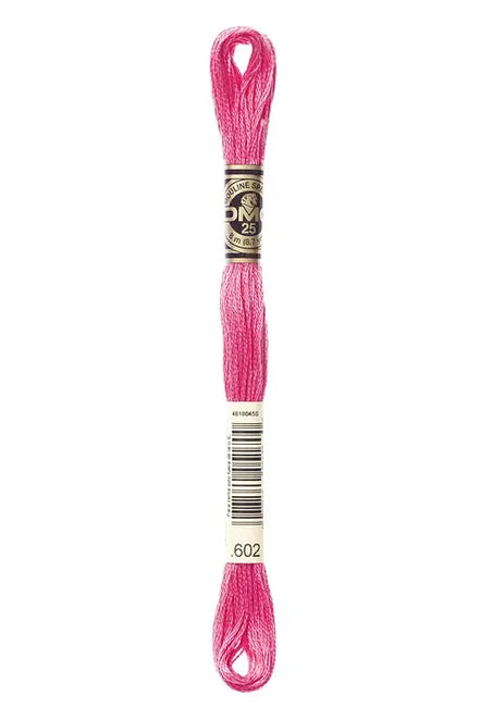 DMC Embroidery Floss 8.7yd #602 MEDIUM CRANBERRY