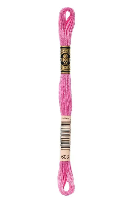 DMC Embroidery Floss 8.7yd #603 CRANBERRY