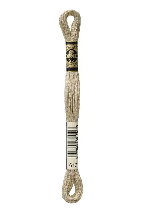 DMC Embroidery Floss 8.7yd #613 VERY LIGHT DRAB BROWN
