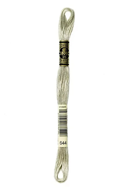 DMC Embroidery Floss 8.7yd #644 MEDIUM BEIGE GRAY