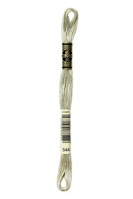 DMC Embroidery Floss 8.7yd #644 MEDIUM BEIGE GRAY