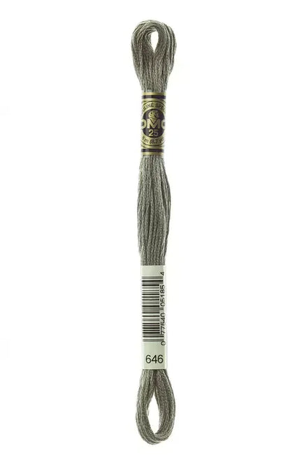 DMC Embroidery Floss 8.7yd #646 DARK BEAVER GRAY