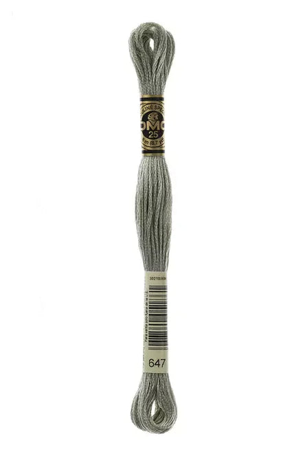 DMC Embroidery Floss 8.7yd #647 MEDIUM BEAVER GRAY