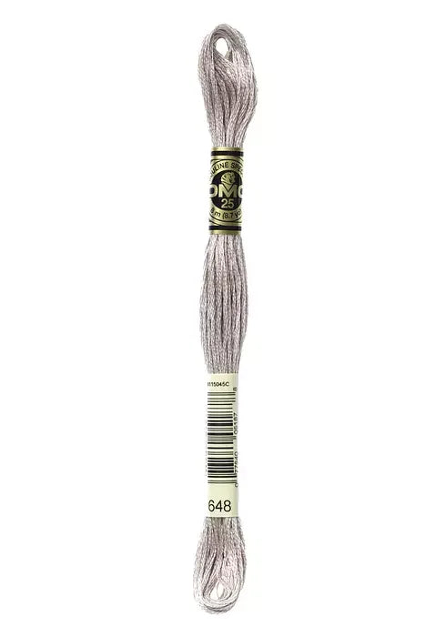 DMC Embroidery Floss 8.7yd #648 LIGHT BEAVER GRAY