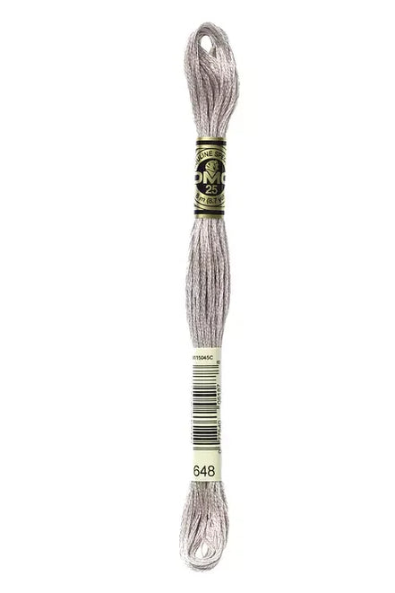DMC Embroidery Floss 8.7yd #648 LIGHT BEAVER GRAY