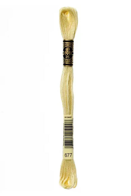DMC Embroidery Floss 8.7yd #677 VERY LIGHT OLD GOLD