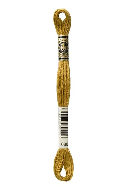 DMC Embroidery Floss 8.7yd #680 DARK OLD GOLD