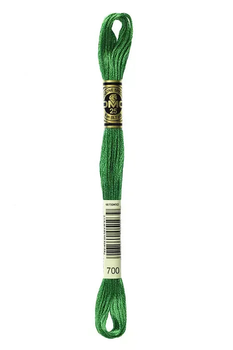 DMC Embroidery Floss 8.7yd #700 BRIGHT GREEN