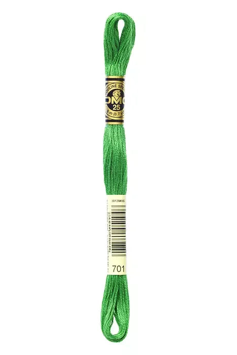DMC Embroidery Floss 8.7yd #701 LIGHT GREEN