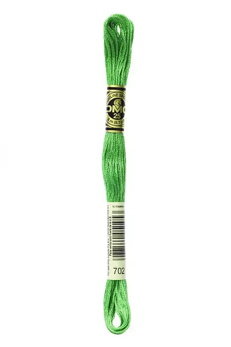 DMC Embroidery Floss 8.7yd #702 KELLY GREEN