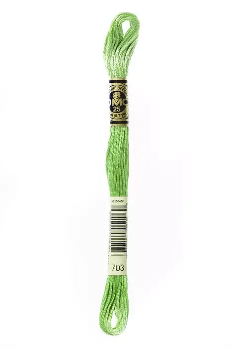DMC Embroidery Floss 8.7yd #703 CHARTREUSE