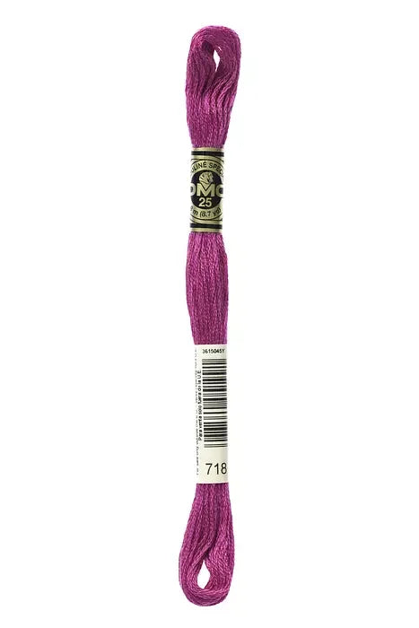DMC Embroidery Floss 8.7yd #718 PLUM
