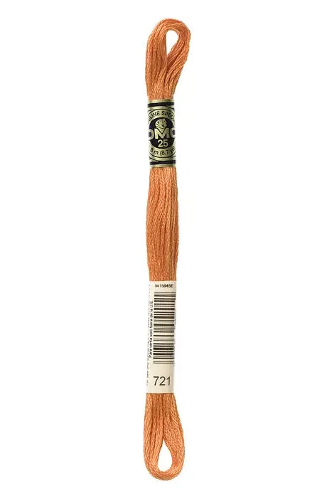 DMC Embroidery Floss 8.7yd #721 MEDIUM ORANGE SPICE