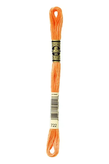 DMC Embroidery Floss 8.7yd #722 LIGHT ORANGE SPICE