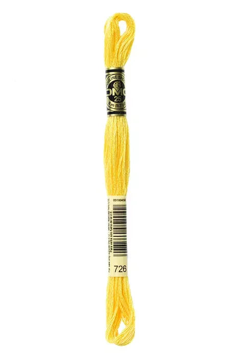 DMC Embroidery Floss 8.7yd #726 LIGHT TOPAZ