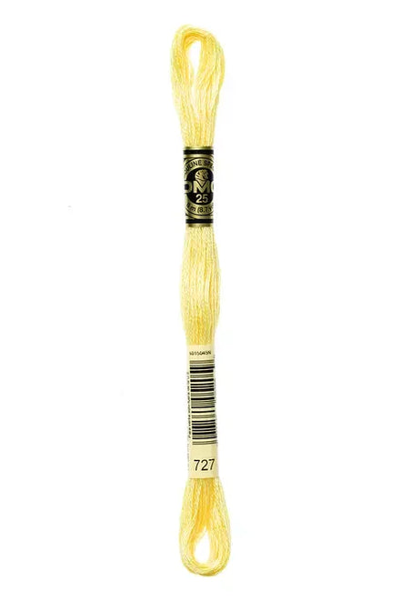 DMC Embroidery Floss 8.7yd #727 VERY LIGHT TOPAZ