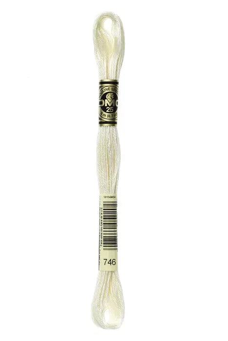 DMC Embroidery Floss 8.7yd #746 OFF WHITE