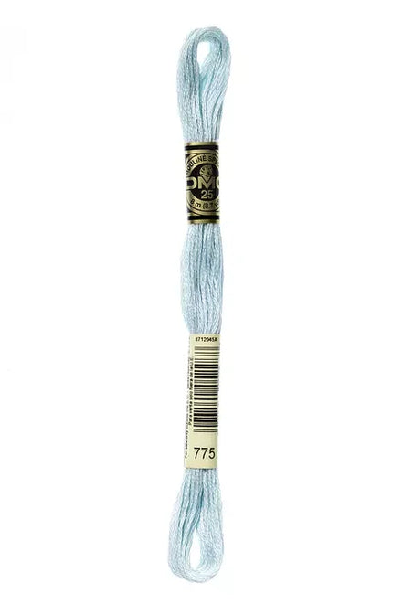 DMC Embroidery Floss 8.7yd #775 VERY LIGHT BABY BLUE