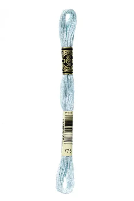 DMC Embroidery Floss 8.7yd #775 VERY LIGHT BABY BLUE