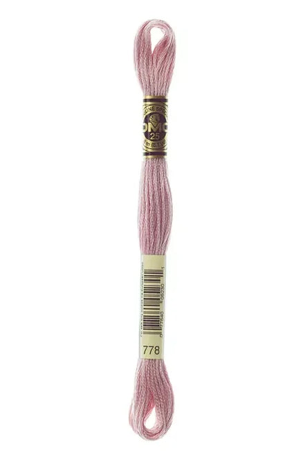 DMC Embroidery Floss 8.7yd #778 VERY LT ANTIQUE MAUVE