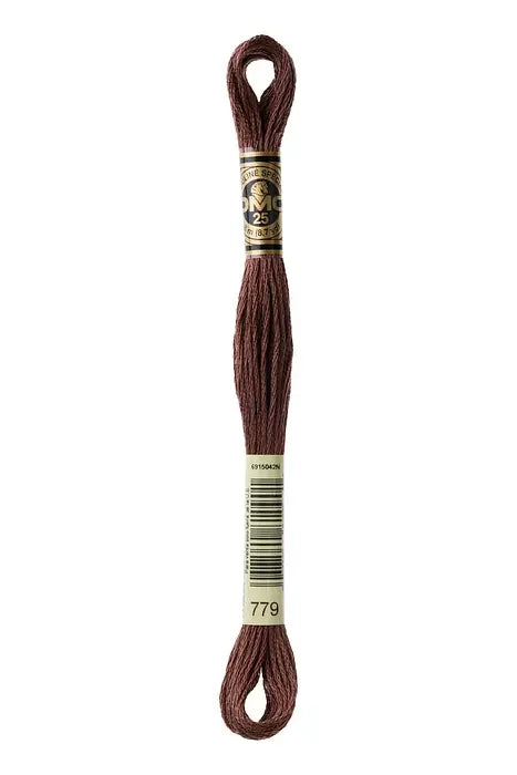 DMC Embroidery Floss 8.7yd #779 DARK COCOA