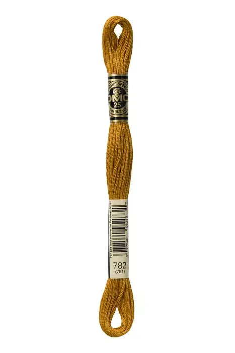 DMC Embroidery Floss 8.7yd #782 DARK TOPAZ