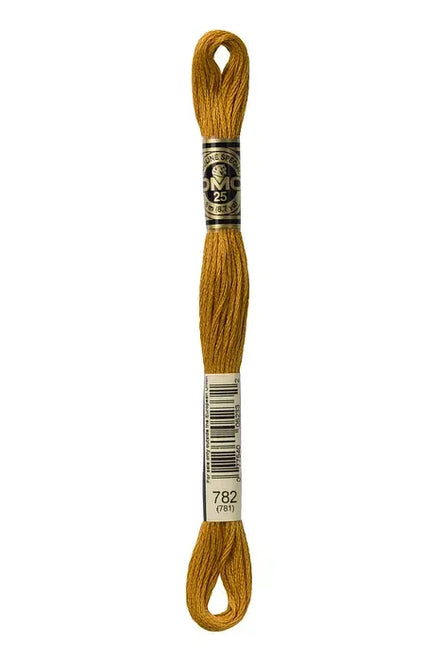 DMC Embroidery Floss 8.7yd #782 DARK TOPAZ