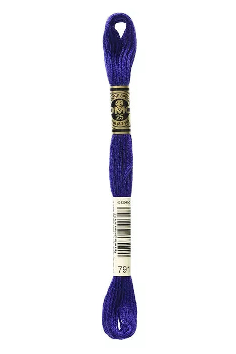DMC Embroidery Floss 8.7yd #791 V DARK CORNFLOWER BLUE