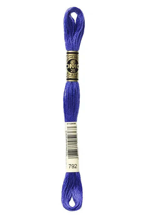 DMC Embroidery Floss 8.7yd #792 DARK CORNFLOWER BLUE