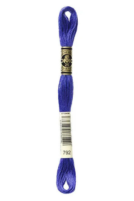 DMC Embroidery Floss 8.7yd #792 DARK CORNFLOWER BLUE