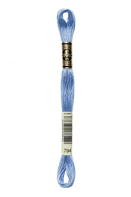 DMC Embroidery Floss 8.7yd #794 LIGHT CORNFLOWER BLUE