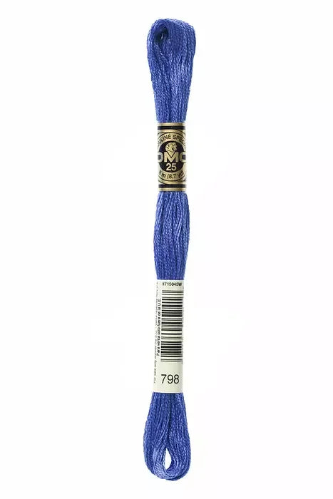 DMC Embroidery Floss 8.7yd #798 DARK DELFT BLUE