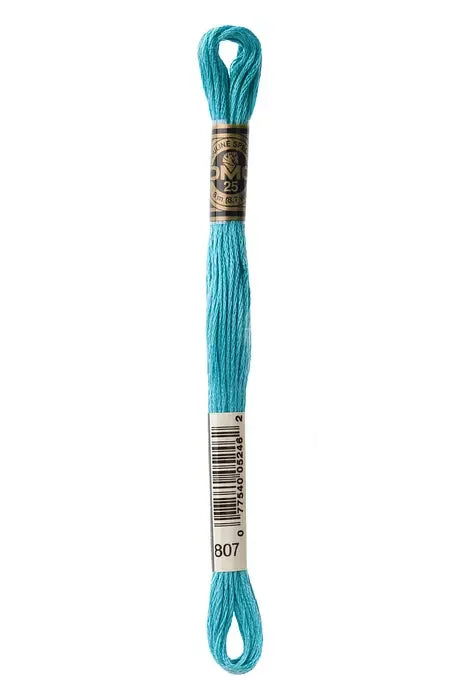 DMC Embroidery Floss 8.7yd #807 PEACOCK BLUE