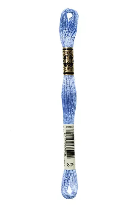 DMC Embroidery Floss 8.7yd #809 DELFT BLUE