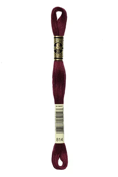 DMC Embroidery Floss 8.7yd #814 DARK GARNET
